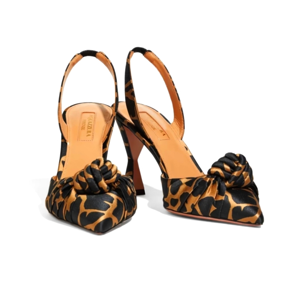 AQUAZZURA KIKI GIRAFFE SLINGBACK